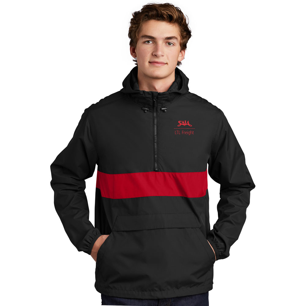 SPORT-TEK ZIPPED POCKET ANORAK JACKET